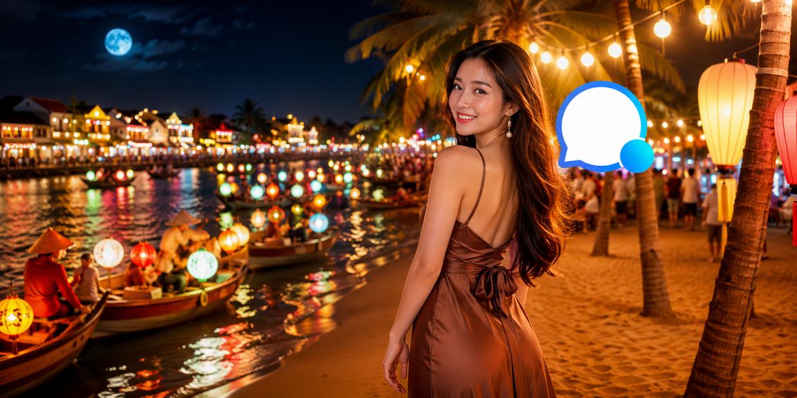 Người dùng tại Hội An nhâm nhi cà phê và theo dõi kèo bóng đá trên điện thoại
