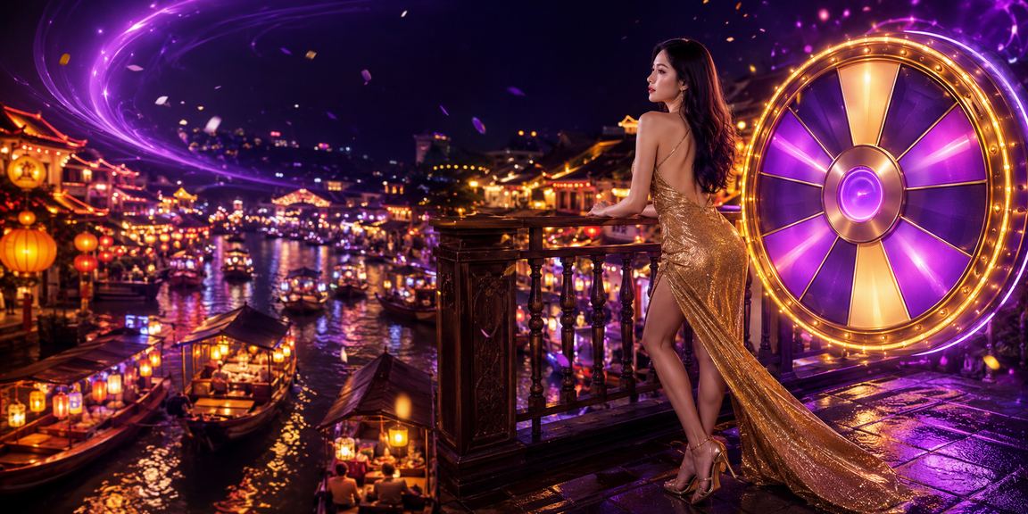 Không khí chợ đêm Huế về khuya, người dùng tham gia roulette trực tuyến qua điện thoại